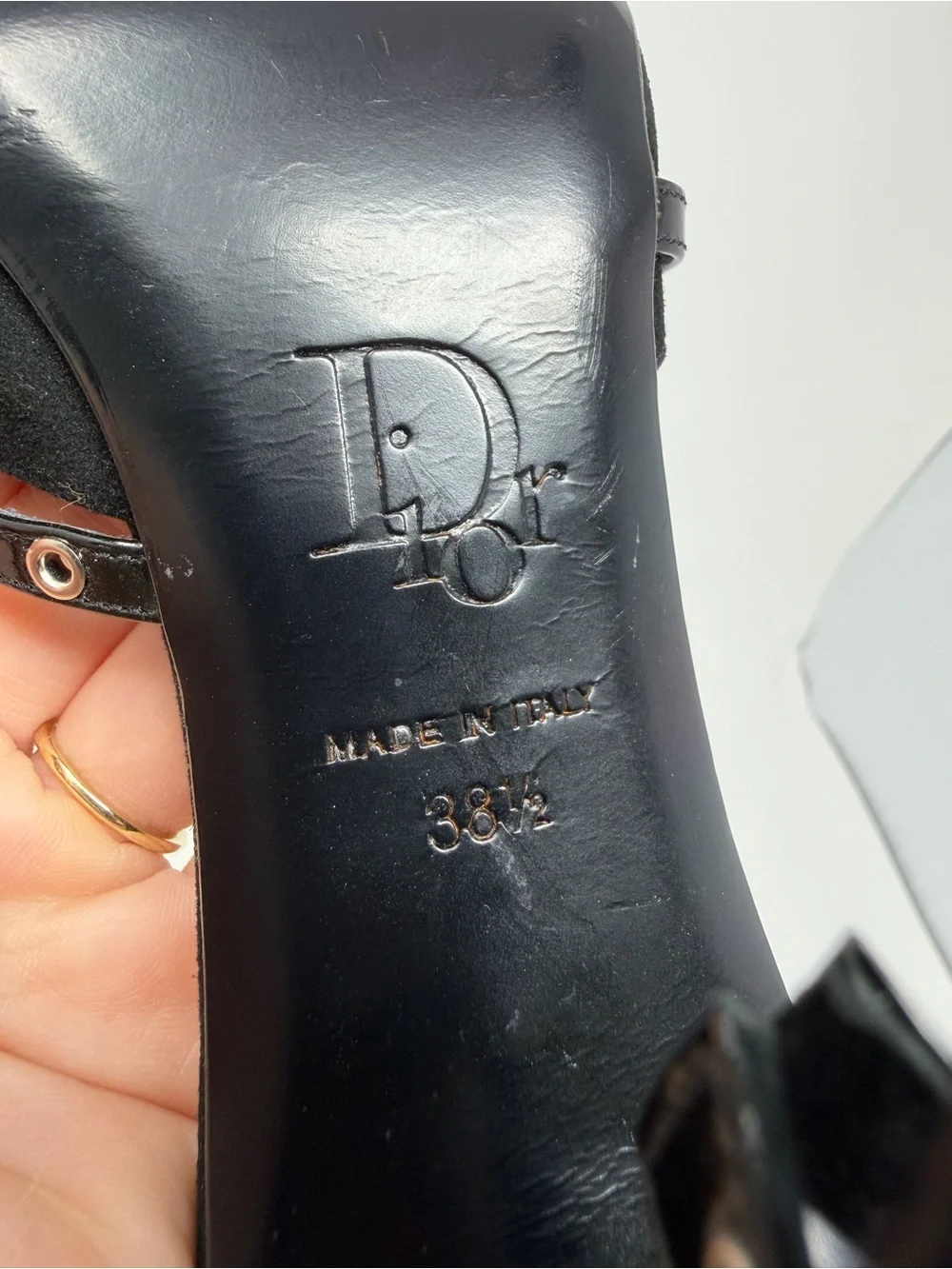 Vintage Christian Dior John Galliano Bondage Black Sandal Mules Size EU 38.5